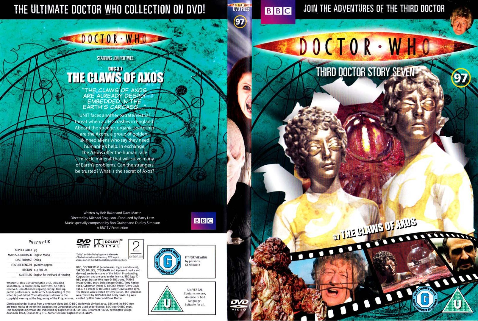 Doctor Who THE CLAWS OF AXOS Story No. 57 DVD 2005 Jon