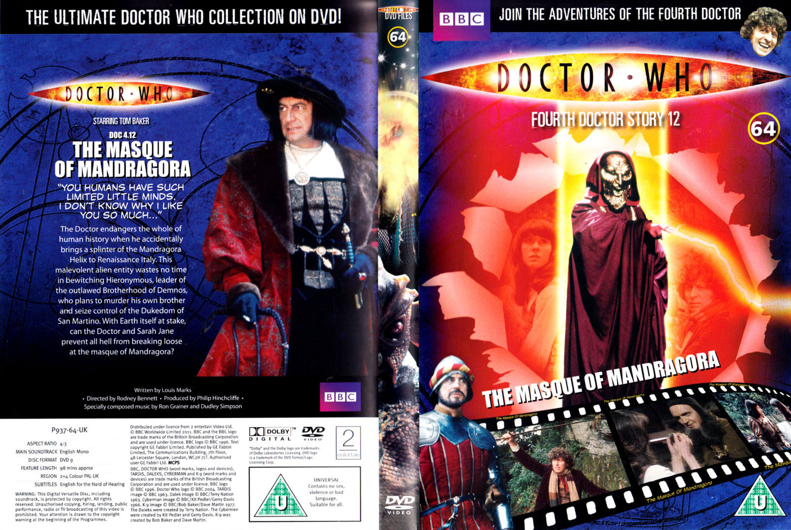 Amazon.com: Doctor Who: The Masque of Mandragora (Story 86